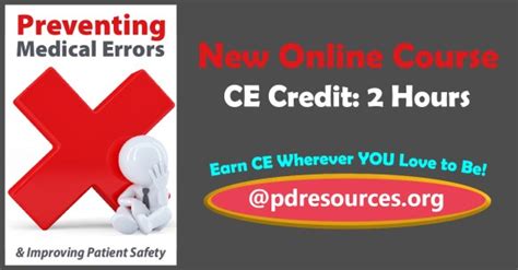 Preventing Medical Errors 2 Hour Online Ce Course Pdresources