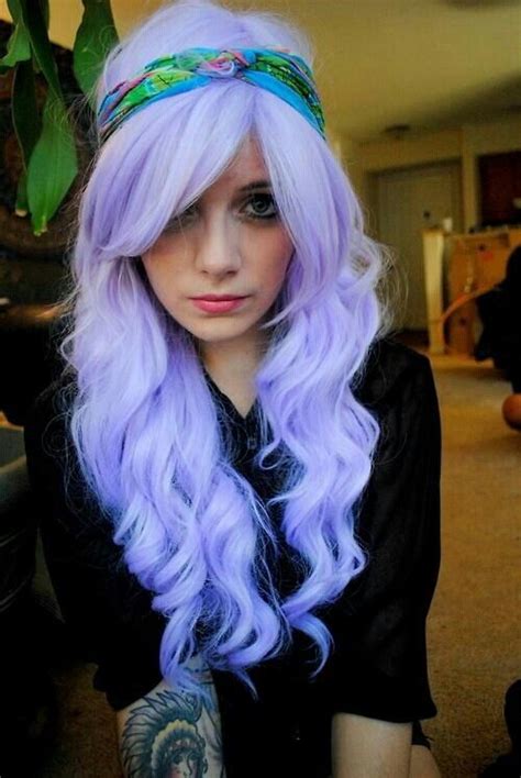 Pretty Purple Hair Light Purple Hair Hair Styles Scene Hair