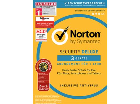 Norton Security Deluxe 3 User Inklusive Norton Utilities Pc
