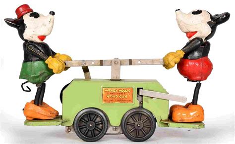 Lionel #1100 Mickey Mouse Hand Car - Apr 10, 2021 | Route 32 Auctions in IN