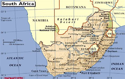 All About The Geography Of South Africa Facts Figures Maps And More