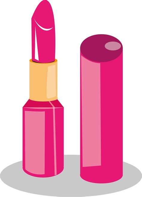 Cosmetics Transprent Pink Lipstick Cartoon Clipart Full Size