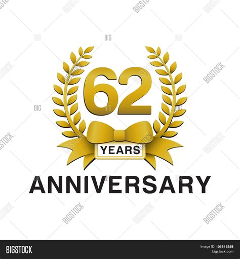 62nd Anniversary Vector And Photo Free Trial Bigstock