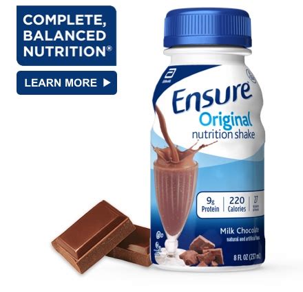 Ensure Original Complete Nutrition Shakes Milk Chocolate