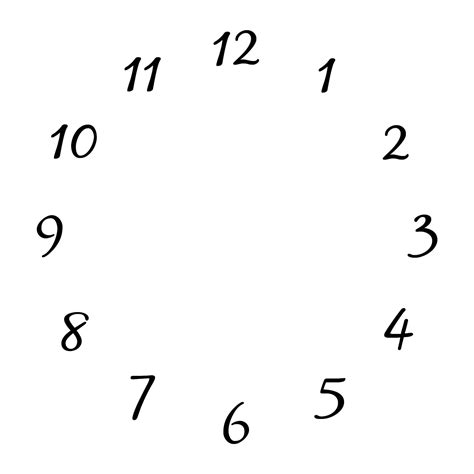Blank Clock Faces For Exercises Blank Clock Faces Clock Face