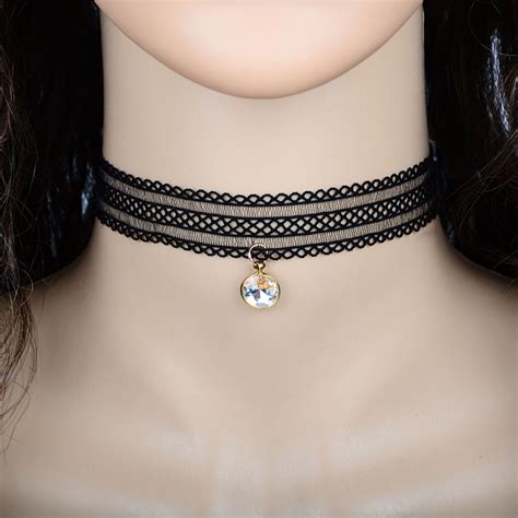 Gothic Vintage Black Lace Chokers Necklace Fashion Jewelry Accessories