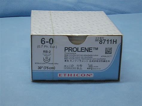 Ethicon 8711h Prolene Suture 6 0 30 Rb 2 Taper Needle Da Medical