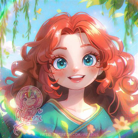 Chibi Merida By Axsens On Deviantart