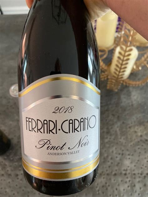 Fakat bir mucize olur ve lakers maçı. 2018 Ferrari-Carano Pinot Noir Anderson Valley, USA, California, North Coast, Anderson Valley ...