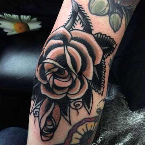 See more ideas about tattoos, inner elbow tattoos, elbow tattoos. Black-Ink-Rose-Tattoo-Design-For-Elbow.jpg (500×500 ...