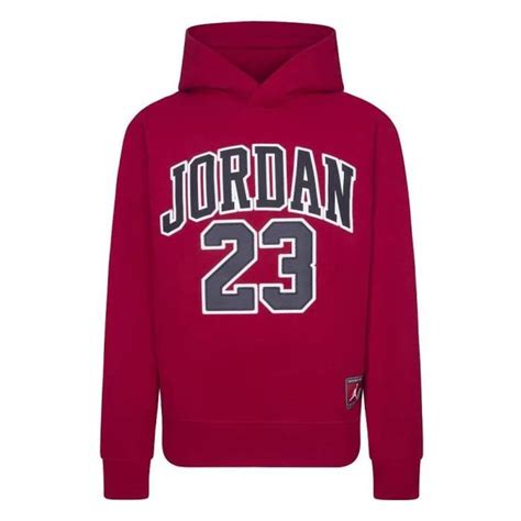 Kids Jordan Hbr Flc Po Hoodie Red Basket4ballers