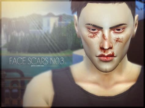 Sims 4 Ccs The Best Face Scars By Pralinesims