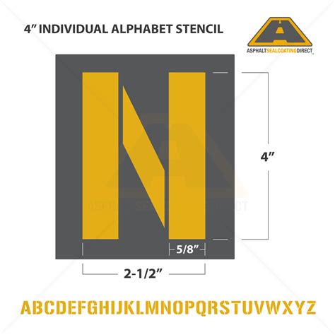 Alphabet Letters And Number Stencils Individuals For Sale Asphalt