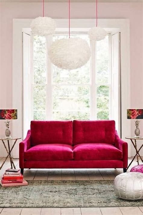 Hot Pink Velvet Sofa Pink Sofa Pink Velvet Sofa Pink