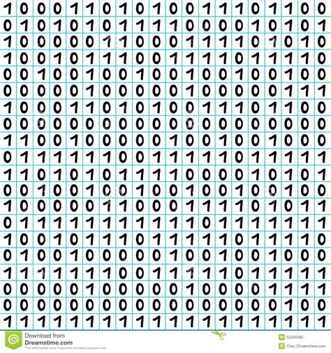 Binary Code Pattern Stock Vector Illustration Of Code 52245580