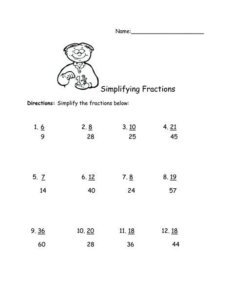 I've put these all together so you can give kids all the practice they need with fractions. 16 Best Images of Simplifying Fractions Worksheets Grade 6 ...