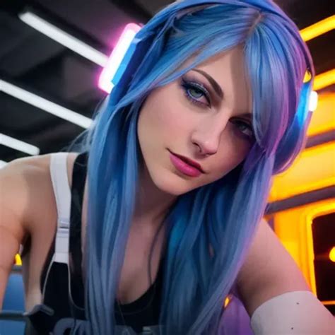 Dopamine Girl Close Up Shot 21 Year Old Melissa Benoist Caucasian A Gothic Streamer Slim