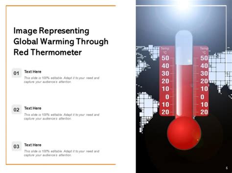 Atmospheric Heating Red Thermometer Global Warming Ppt Powerpoint