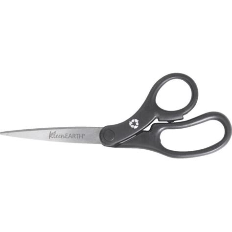 Westcott Kleenearth Basic Plastic Handle Scissors 8 Long Bent Black