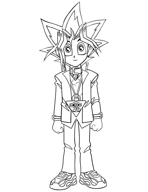 Yu Gi Oh Coloring Page Free Printable Coloring Pages