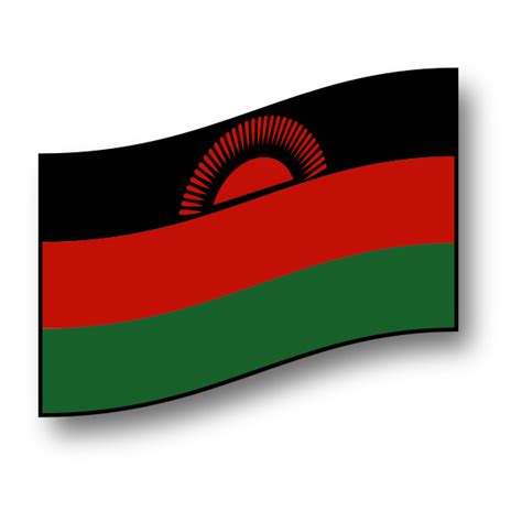 Waving Malawi Flag Vector Image Free Svg