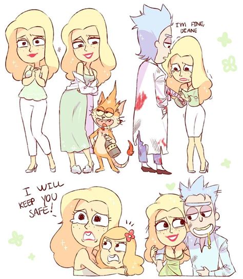 🌼eva Roze🌸 — Some Diane And Rick Doodles~ Rick And Morty Comic Rick