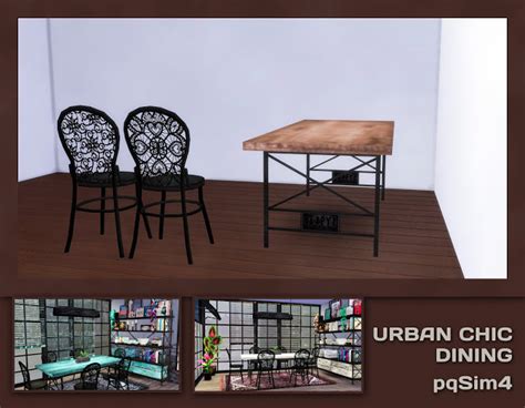 Urban Chic Dining By Mary Jiménez At Pqsims4 Sims 4 Updates