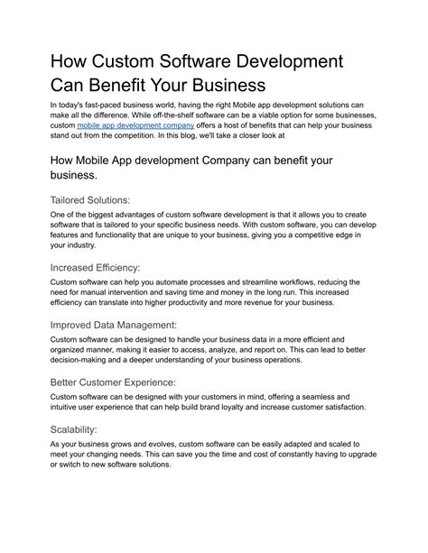 Ppt How Custom Software Development Can Benefit Your Business