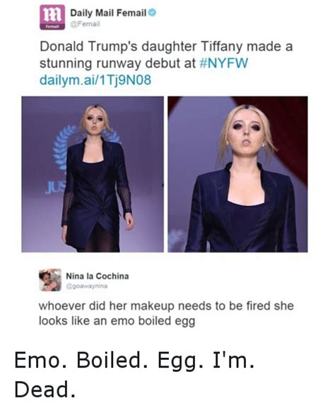 Daily Mail Femail Donald Trump S Daughter Tiffany Made A Stunning Runway Debut At Nyfw