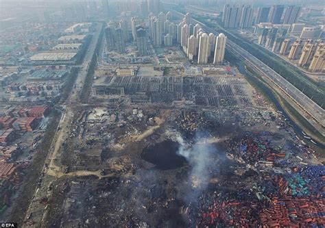 Tianjin Explosion Aerial Photographs Show Devastation In