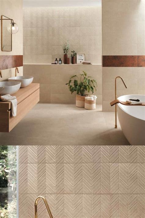 Beige And Beautiful This Modern Bathroom Has Porcelain Tile In The