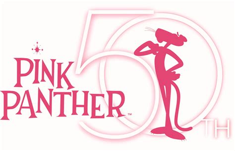 50 Years Of Pink Panther Panthères Roses Pink Images Anniversary Logo