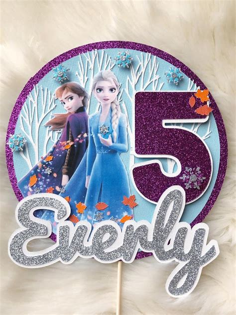Frozen Inspired Cake Topper Frozen Birthday Anna And Elsa Etsy