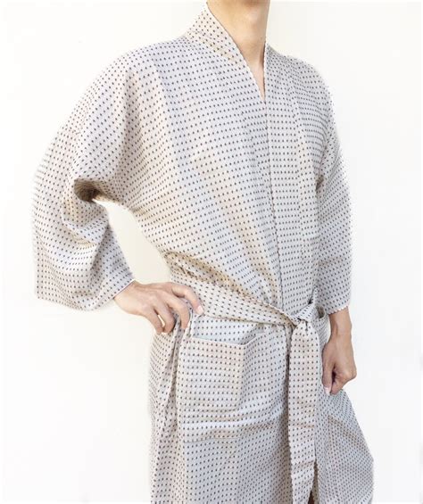 Japanese Organic Woven Cotton Kimono Yukata Bathrobe Get Your Own