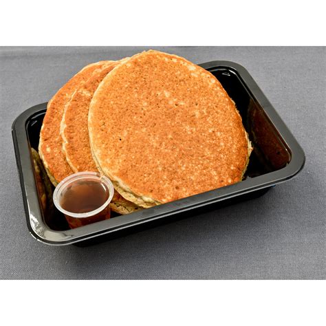 Triple Pancake Stack with Pancake Syrup - Muscle Chow