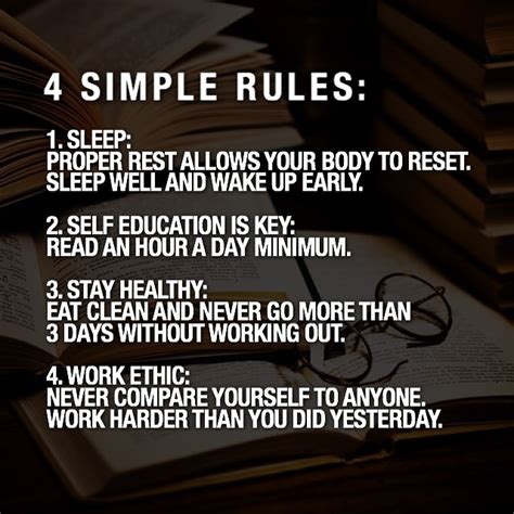4 Simple Rules Inspirational Words Thoughts And Other