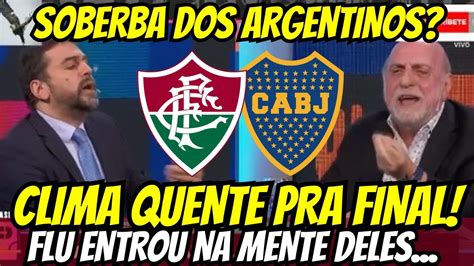 🤣 Flu Causa Bate Boca Na Tv Argentina E Clima Esquenta Antes Da Final