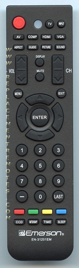 Replacement tv remote control for emerson, universal durable tv remote controller for emerson nh000ud with 10m remote distance. Buy EMERSON EN-31201E EN31201EM -1069192 TV Remote Control