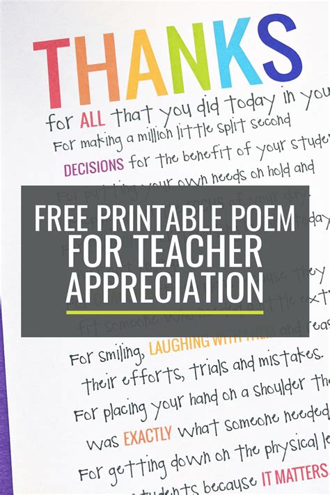 If You Didn T Hear This From Anyone Today Teacher Appreciation Poem Teacher Appreciation
