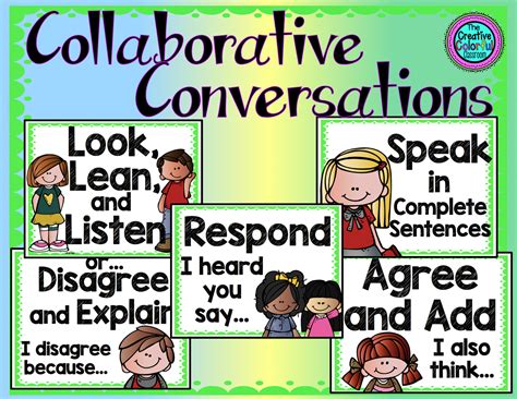 The Creative Colorful Classroom: Collaborative Conversations