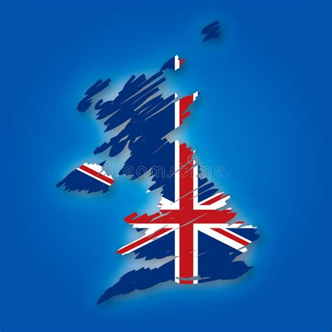 Flag And Map Of The United Kingdom Stock Illustration Illustration Of