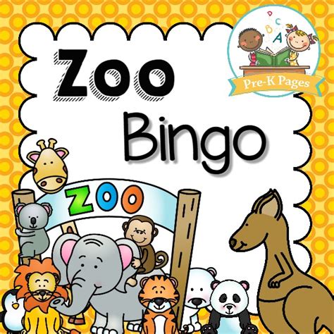 Free Zoo Animal Bingo Game Printable For Preschool And Pre K Teachers