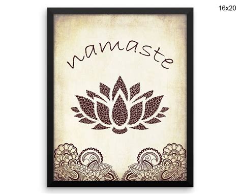 Namaste Canvas Art Namaste Printed Namaste Spiritual Art Namaste