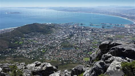 Aerial View Of Cape Town Western Cape South Africa