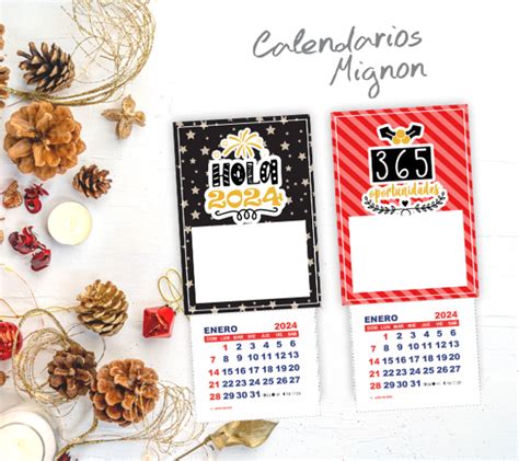 Kit Imprimible Calendario Mignon A O Nuevo Imprimikits
