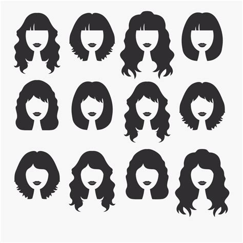 Hairstyle Beauty Parlour Womens Hair Icon Free Transparent Clipart