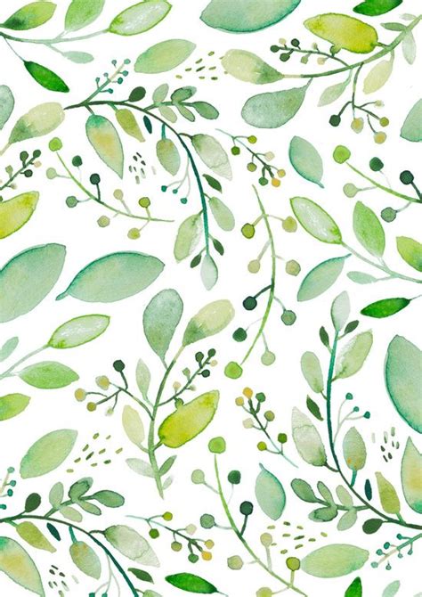 Watercolor Foliage Art Print By Sweet Reverie Nature Art Prints