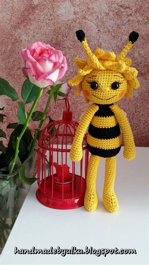 Handmade by Ülkü Kundenauftrag Amigurumi Süsse Biene Bee Seviml
