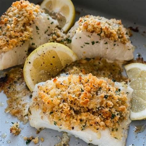 Ina Inspired Baked Cod With Garlic Herb Ritz Crumbs Brocc Your Body