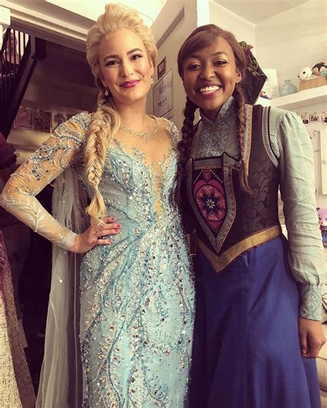 Alyssa Jay Fox And Aisha Jackson As Elsa And Anna In Frozen On Broadway Broadway Costumes